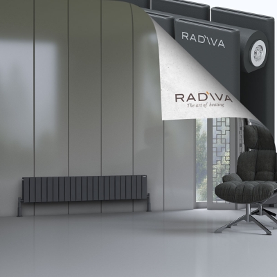 Radiva - Oti Alüminyum Radyatör 300x1624 Koyu Antrasit