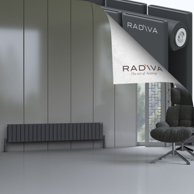 Radiva - Oti Alüminyum Radyatör 300x1772 Koyu Antrasit