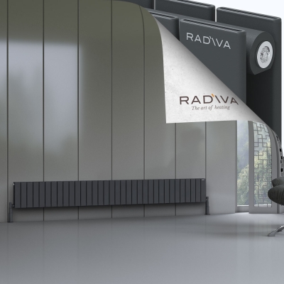 Radiva - Oti Alüminyum Radyatör 300x2512 Koyu Antrasit
