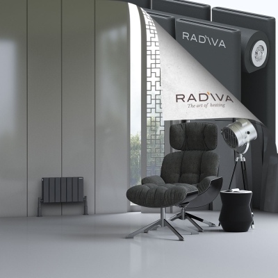 Radiva - Oti Alüminyum Radyatör 300x514 Koyu Antrasit