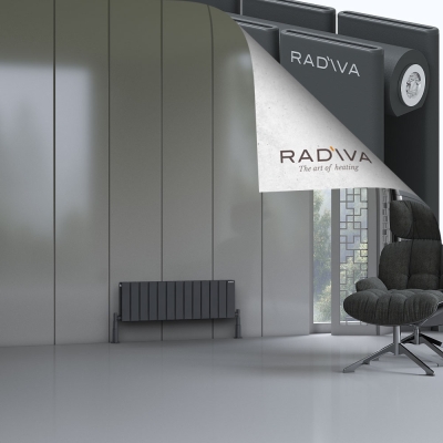 Radiva - Oti Alüminyum Radyatör 300x958 Koyu Antrasit (1)