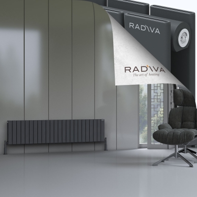Radiva - Oti Alüminyum Radyatör 400x1772 Koyu Antrasit