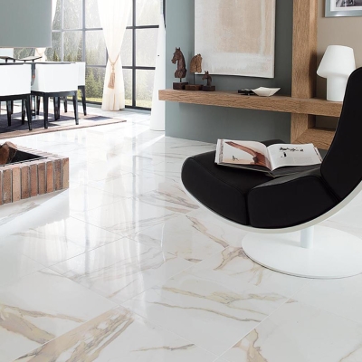 PORCELANOSA - Porcelanosa Yer Karosu Calacata Gold 59.6 x 59.6 cm Kutu İçi 1.07 m² (1)