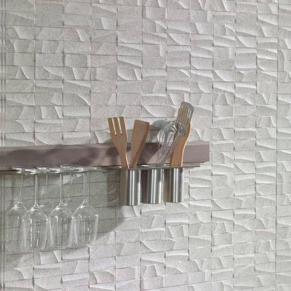 Porcelanosa Duvar Karosu Mosaico Nantes Acero 45 x 120 cm Modeli