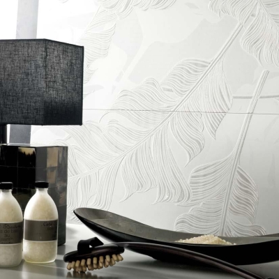 Porcelanosa Duvar Karosu Zar Blanco Desenli 31,6 x 90 cm (1)