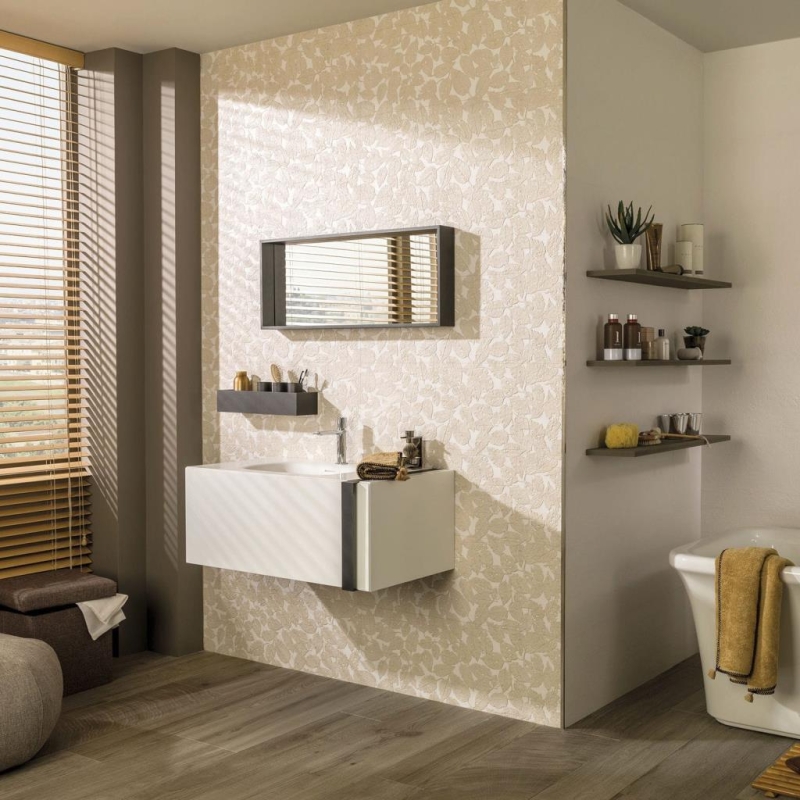 Porcelanosa Duvar Karosu Menorca Hojas Topo 31,6 x 90 cm - 10POR201740010202