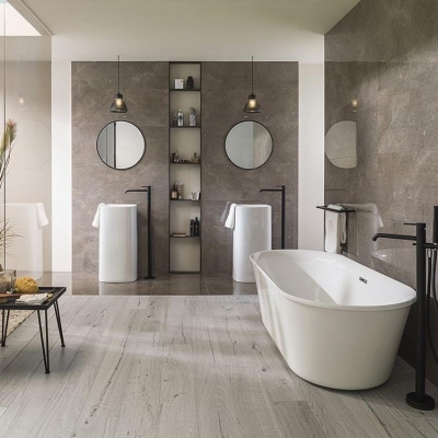 PORCELANOSA - Porcelanosa Duvar Karosu Milano Grafito Duvar Karosu 45 x 120 cm
