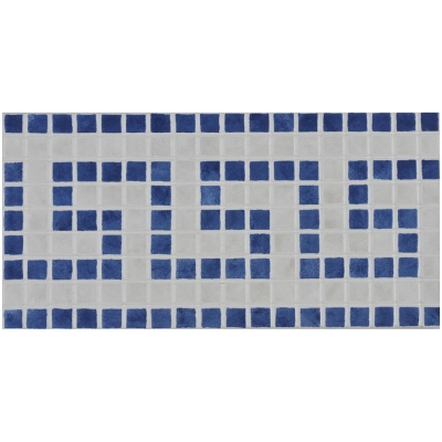 PORCELANOSA - Porcelanosa Bordür Murano Listel Daphne Azul 15.8 x 31.6 cm