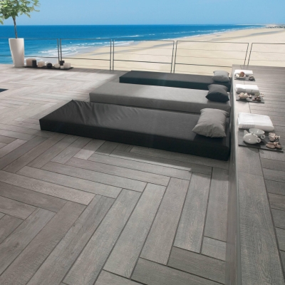 Porcelanosa Parke Seramik Oxford Antracita Antislip 14,3 x 90 cm - Thumbnail 10POR3200006