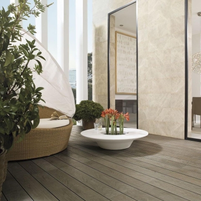 PORCELANOSA - Porcelanosa Parke Seramik Oxford Castano Antislip 14,3 x 90 cm