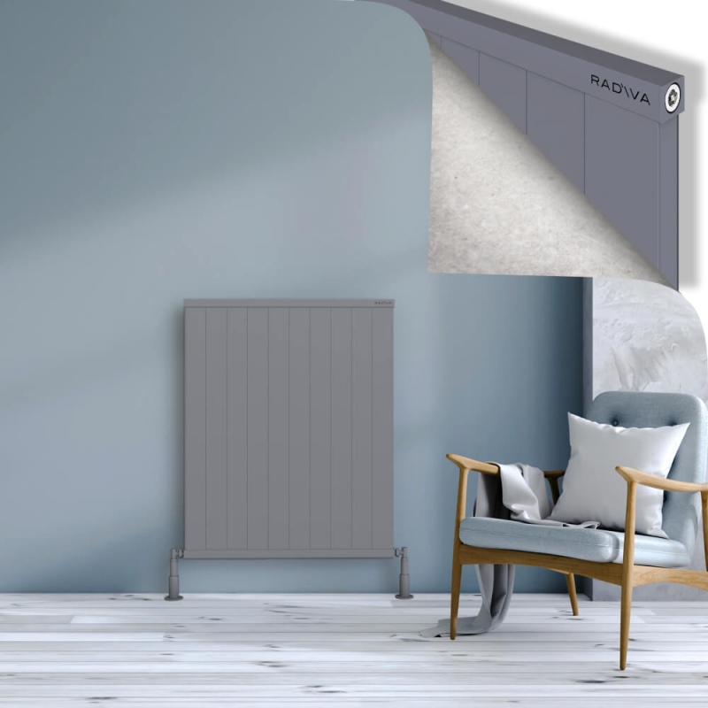 RIO Dekoratif Alüminyum Radyatör 1000x1004 Gri - 2RIO10001004BLTS