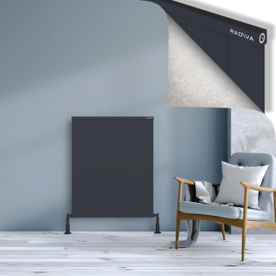 Radiva - RIO Dekoratif Alüminyum Radyatör 1000x1004 Koyu Antrasit (1)