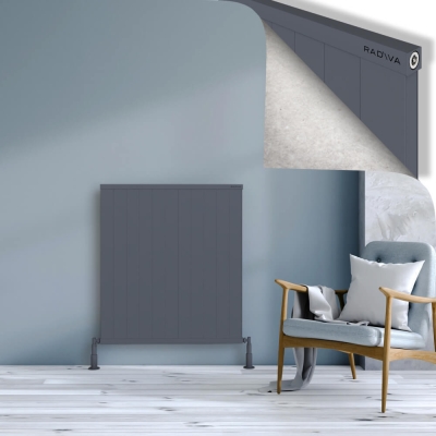 Radiva - RIO Dekoratif Alüminyum Radyatör 1000x1104 Antrasit (1)