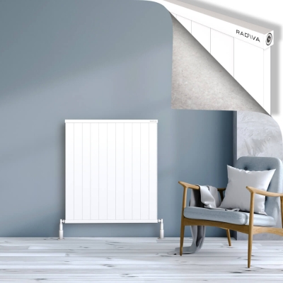 Radiva - RIO Dekoratif Alüminyum Radyatör 1000x1104 Beyaz