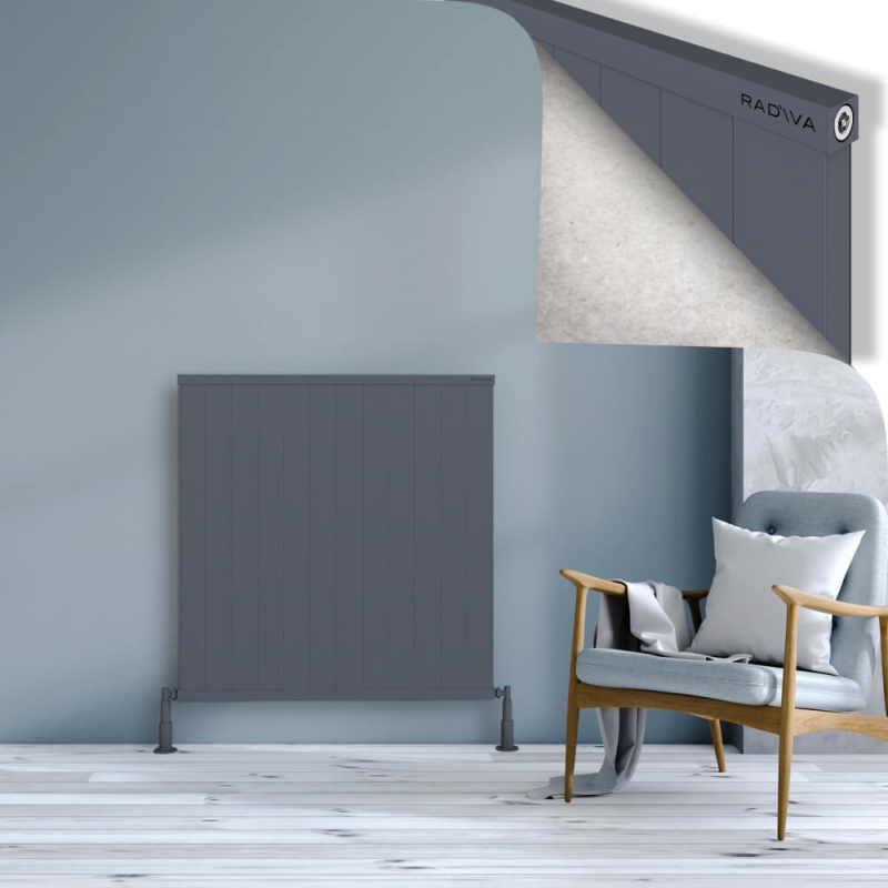 RIO Dekoratif Alüminyum Radyatör 1000x1204 Antrasit - 2RIO10001204B2TS