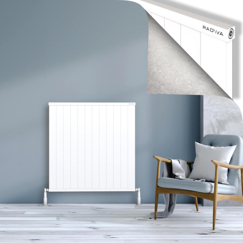 RIO Dekoratif Alüminyum Radyatör 1000x1204 Beyaz - 2RIO10001204B1TS