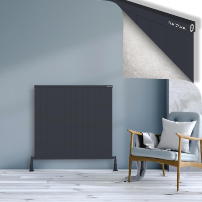 Radiva - RIO Dekoratif Alüminyum Radyatör 1000x1304 Koyu Antrasit (1)