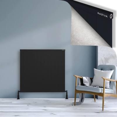 Radiva - RIO Dekoratif Alüminyum Radyatör 1000x1304 Siyah (1)
