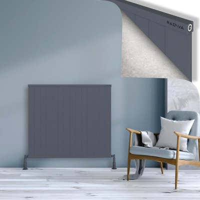 Radiva - RIO Dekoratif Alüminyum Radyatör 1000x1404 Antrasit (1)