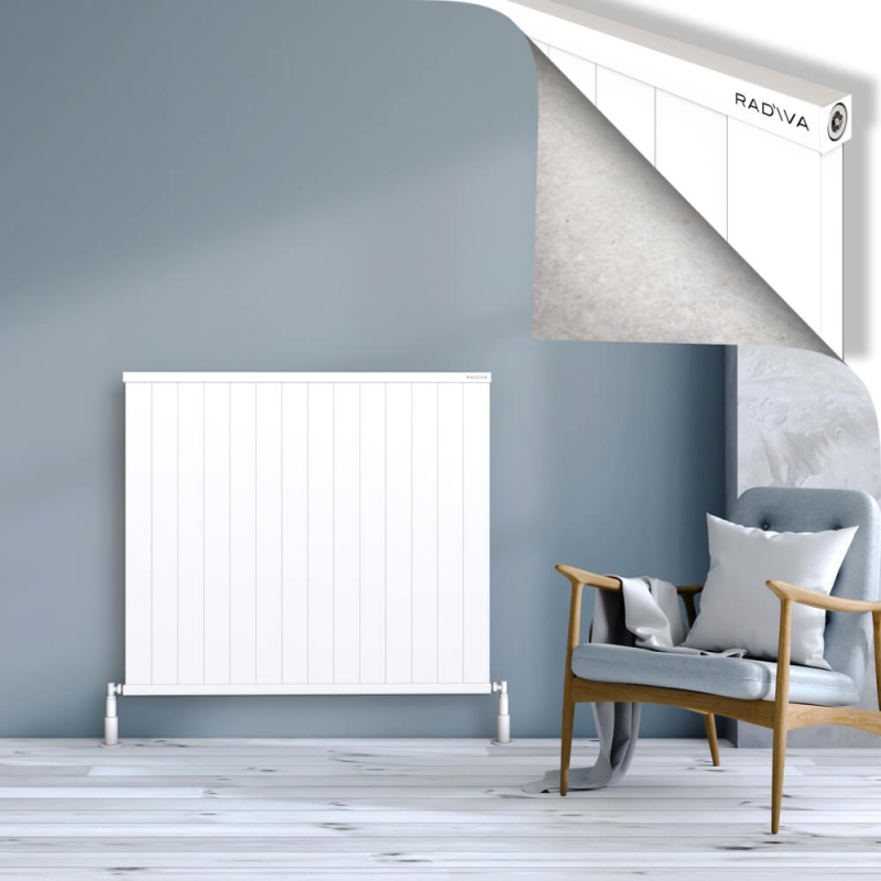 RIO Dekoratif Alüminyum Radyatör 1000x1404 Beyaz - 2RIO10001404B1TS