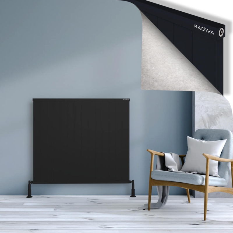 RIO Dekoratif Alüminyum Radyatör 1000x1404 Siyah - 2RIO10001404B3TS