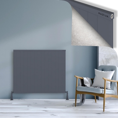 Radiva - RIO Dekoratif Alüminyum Radyatör 1000x1504 Antrasit (1)