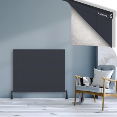 Radiva - RIO Dekoratif Alüminyum Radyatör 1000x1504 Koyu Antrasit