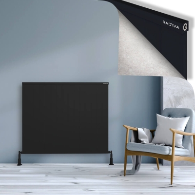 Radiva - RIO Dekoratif Alüminyum Radyatör 1000x1504 Siyah (1)