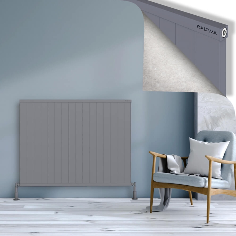 RIO Dekoratif Alüminyum Radyatör 1000x1604 Gri - 2RIO10001604BLTS