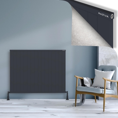 Radiva - RIO Dekoratif Alüminyum Radyatör 1000x1604 Koyu Antrasit (1)