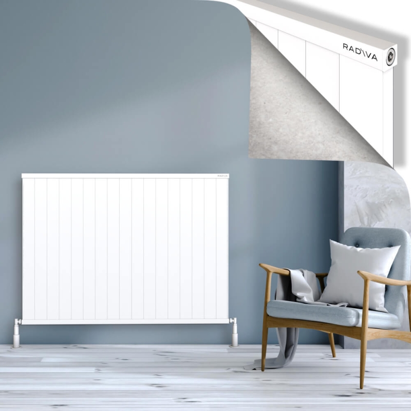 RIO Dekoratif Alüminyum Radyatör 1000x1704 Beyaz - 2RIO10001704B1TS