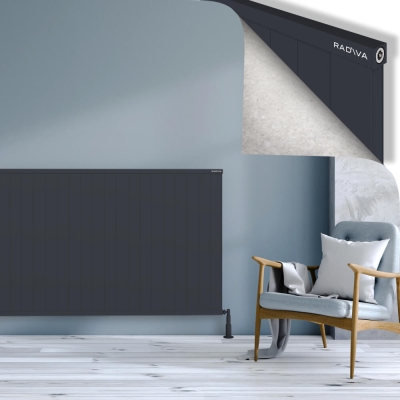 Radiva - RIO Dekoratif Alüminyum Radyatör 1000x2004 Koyu Antrasit