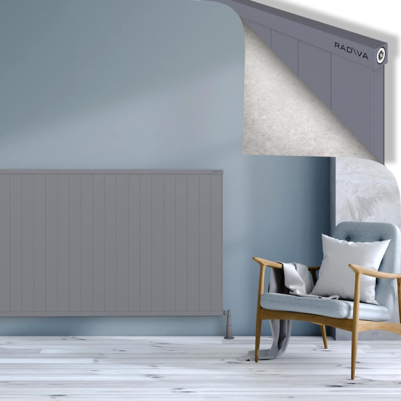 RIO Dekoratif Alüminyum Radyatör 1000x2404 Gri - 2RIO10002404BLTS