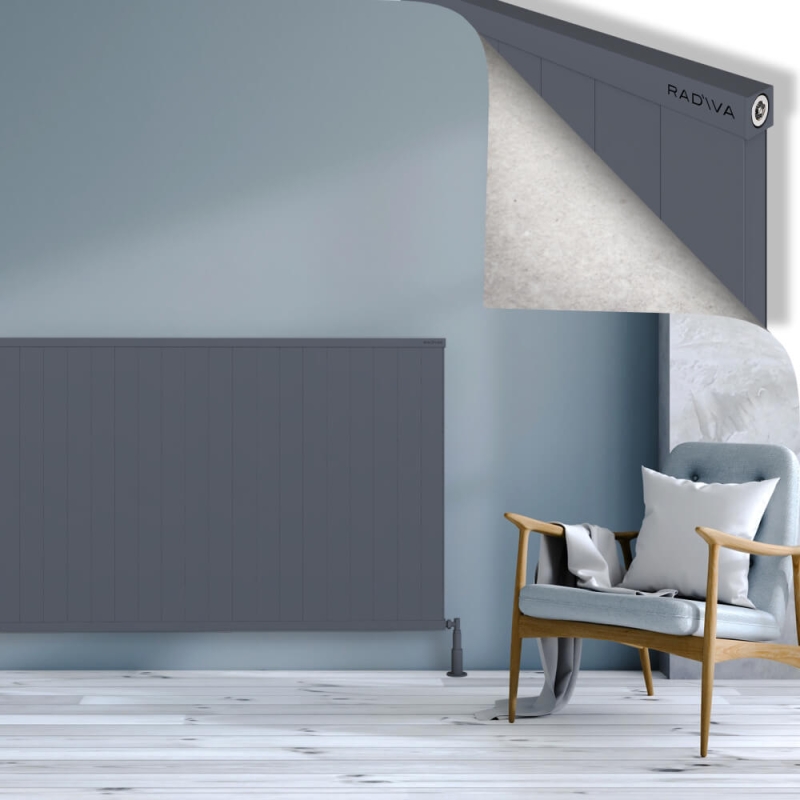 RIO Dekoratif Alüminyum Radyatör 1000x2604 Antrasit - 2RIO10002604B2TS