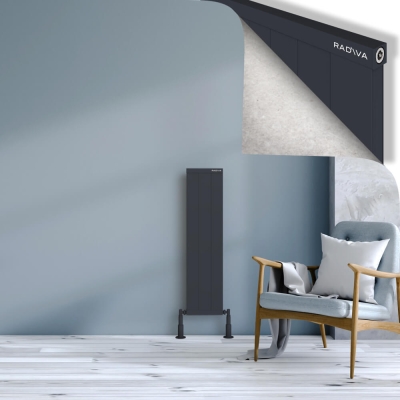 Radiva - RIO Dekoratif Alüminyum Radyatör 1000x304 Koyu Antrasit (1)