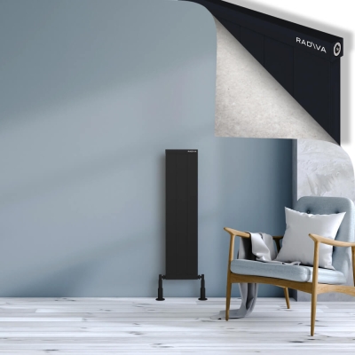 Radiva - RIO Dekoratif Alüminyum Radyatör 1000x304 Siyah