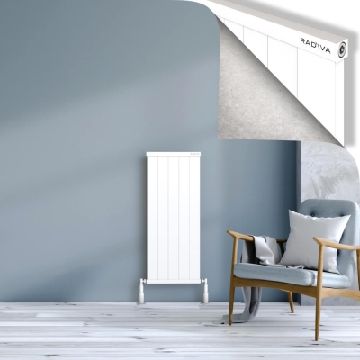 Radiva - RIO Dekoratif Alüminyum Radyatör 1000x504 Beyaz