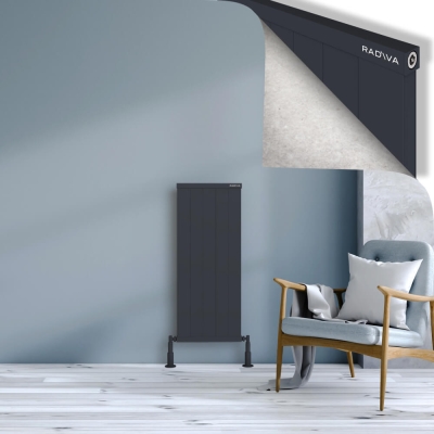 Radiva - RIO Dekoratif Alüminyum Radyatör 1000x504 Koyu Antrasit