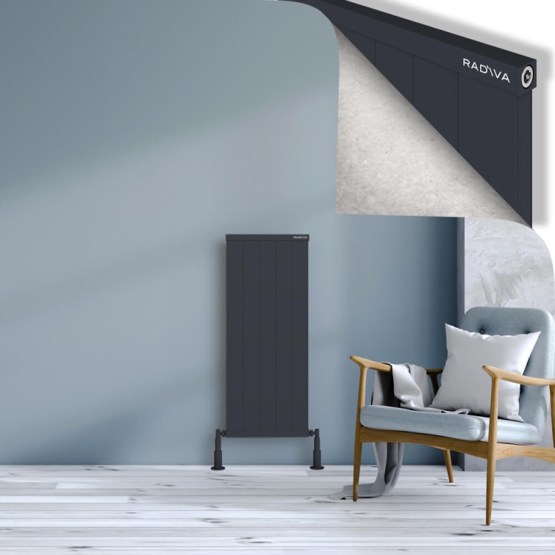 RIO Dekoratif Alüminyum Radyatör 1000x504 Koyu Antrasit - 2RIO10000504B6TS