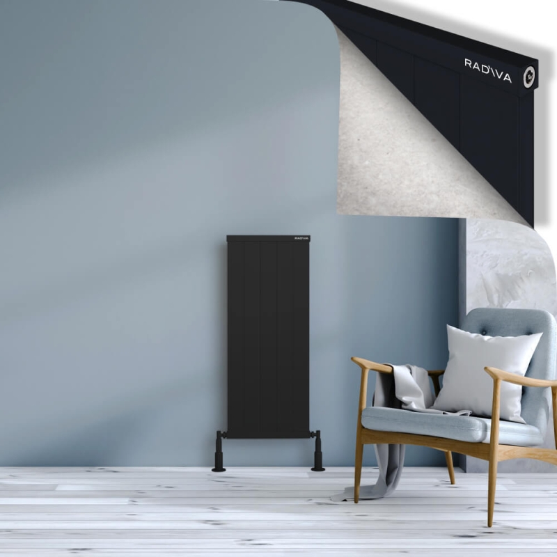 RIO Dekoratif Alüminyum Radyatör 1000x504 Siyah - 2RIO10000504B3TS