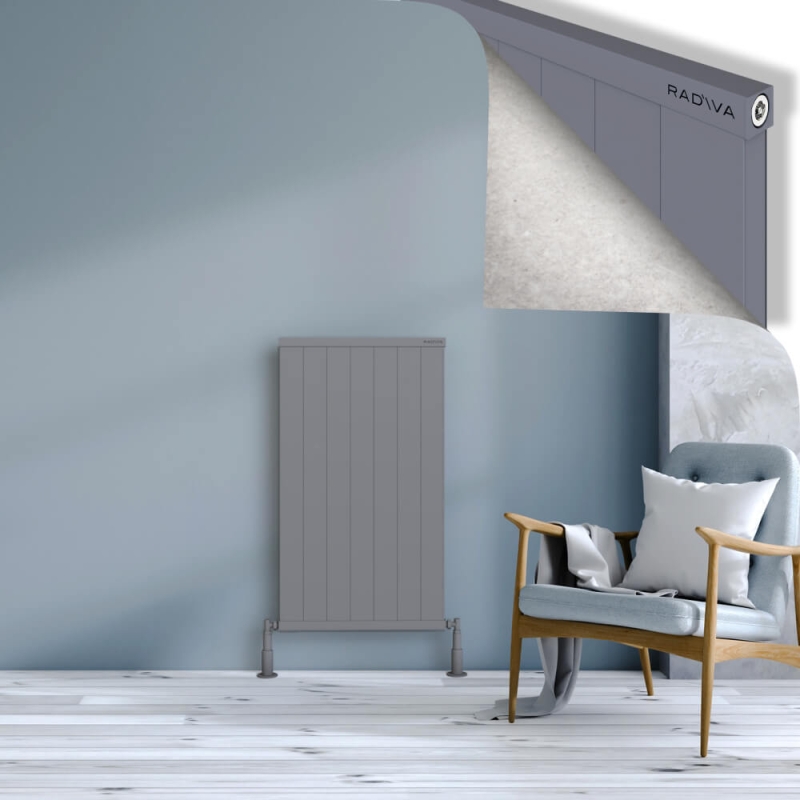 RIO Dekoratif Alüminyum Radyatör 1000x704 Gri - 2RIO10000704BLTS