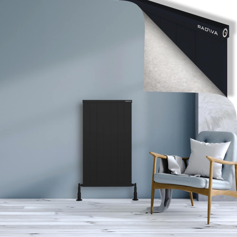 RIO Dekoratif Alüminyum Radyatör 1000x704 Siyah - 2RIO10000704B3TS