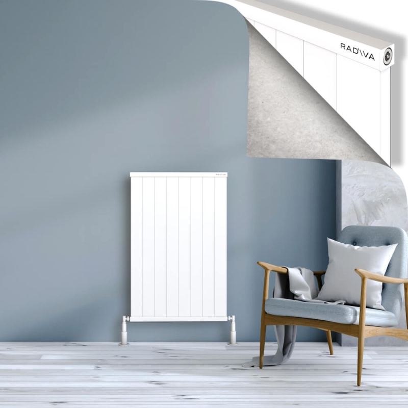 RIO Dekoratif Alüminyum Radyatör 1000x804 Beyaz - 2RIO10000804B1TS