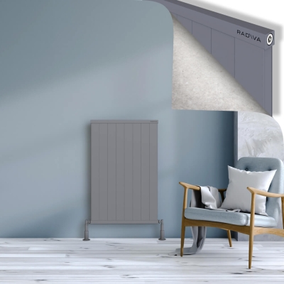 Radiva - RIO Dekoratif Alüminyum Radyatör 1000x804 Gri (1)