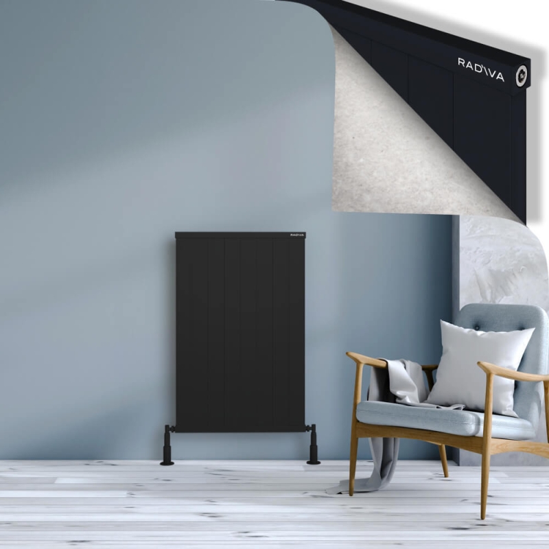 RIO Dekoratif Alüminyum Radyatör 1000x804 Siyah - 2RIO10000804B3TS