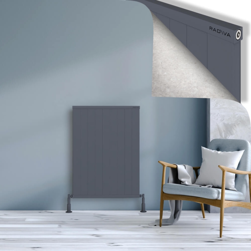 RIO Dekoratif Alüminyum Radyatör 1000x904 Antrasit - 2RIO10000904B2TS