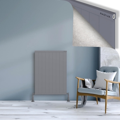 Radiva - RIO Dekoratif Alüminyum Radyatör 1000x904 Gri (1)