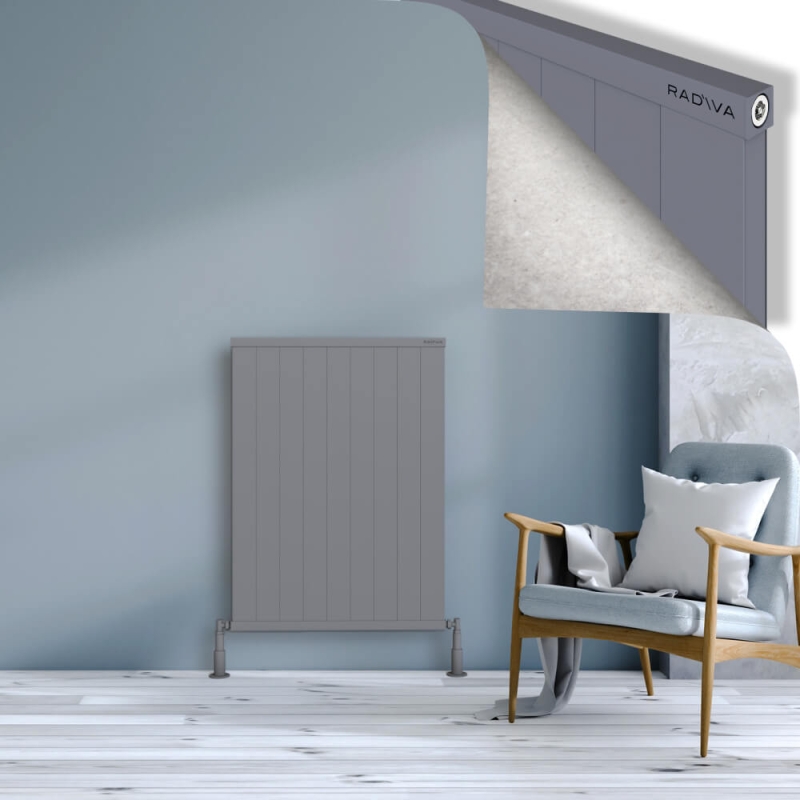 RIO Dekoratif Alüminyum Radyatör 1000x904 Gri - 2RIO10000904BLTS