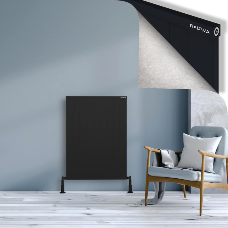 RIO Dekoratif Alüminyum Radyatör 1000x904 Siyah - 2RIO10000904B3TS