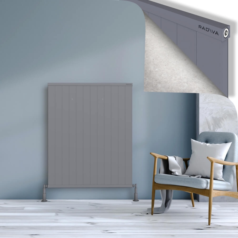 RIO Dekoratif Alüminyum Radyatör 1200x1204 Gri - 2RIO12001204BLTS